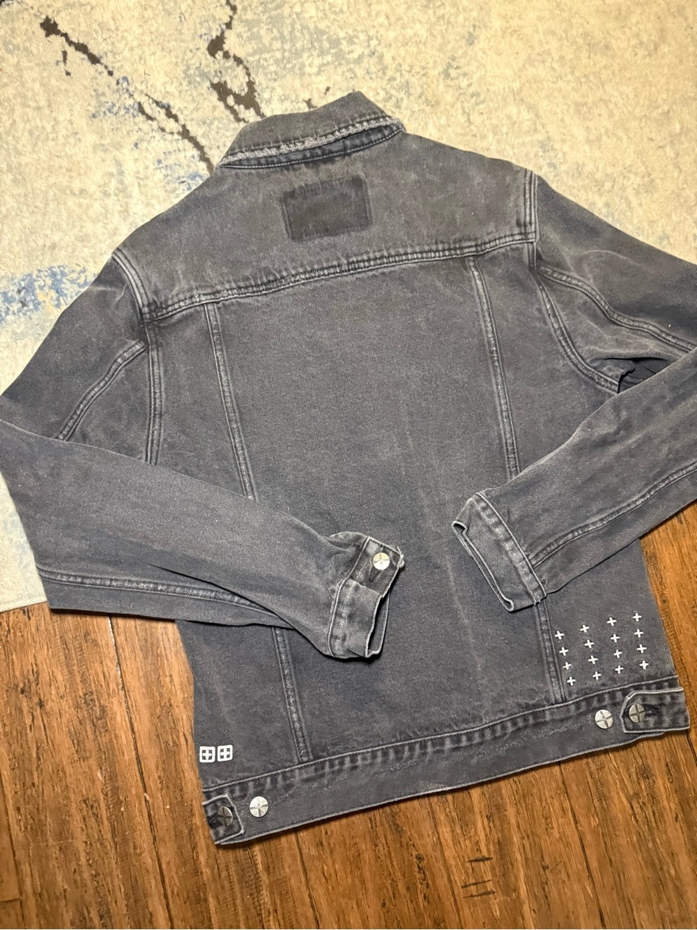 Ksubi Black Washed Denim Trucker Jacket Men’s Medium